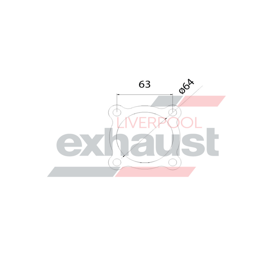 Hurricane - Garrett GT30-40 Rear Flange