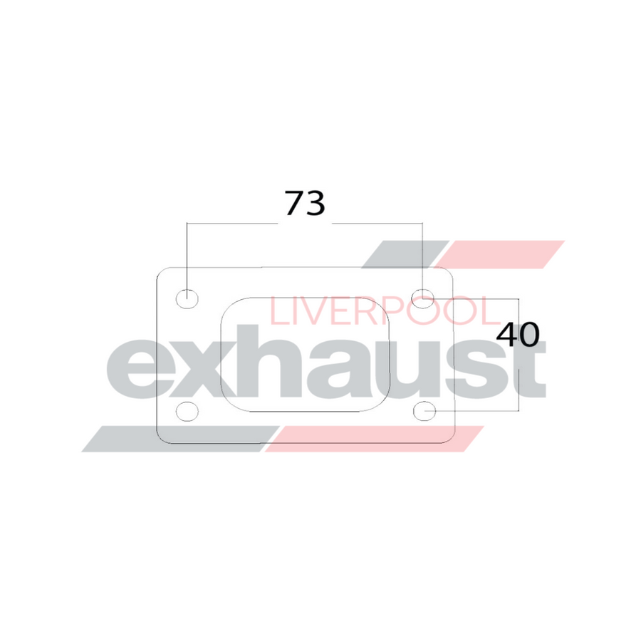 Hurricane - T25-T28 Inlet Ready For Tapping Turbo Gasket