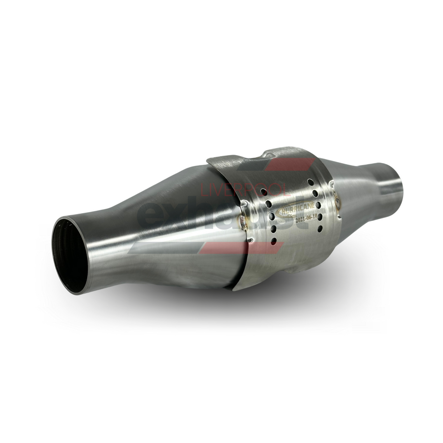Hurricane - 2.25” Inlet X 4.00” Body X 13.5” Length X 200 CPSI Metallic Catalytic Converter