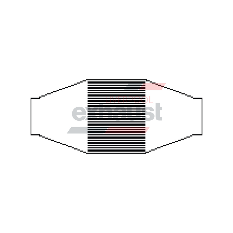 Hurricane - 3.5” Inlet X 5.00” Body X 13.5” Length X 200 CPSI Metallic Catalytic Converter