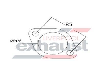 Hurricane - 2 Bolt Flange With 59mm Port