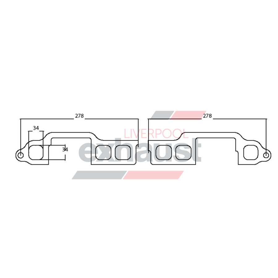 Hurricane - Holden Red Motor 6 Cyl Head Flange