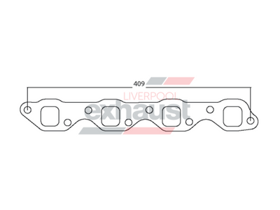 Hurricane - Holden V8 EFI Heads STD Square Port 8 Cyl Head Flange