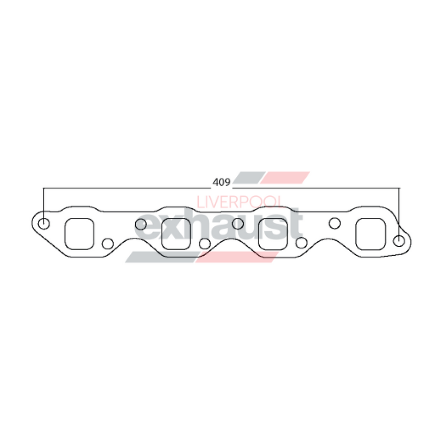 Hurricane - Holden V8 EFI Heads STD Square Port 8 Cyl Head Flange