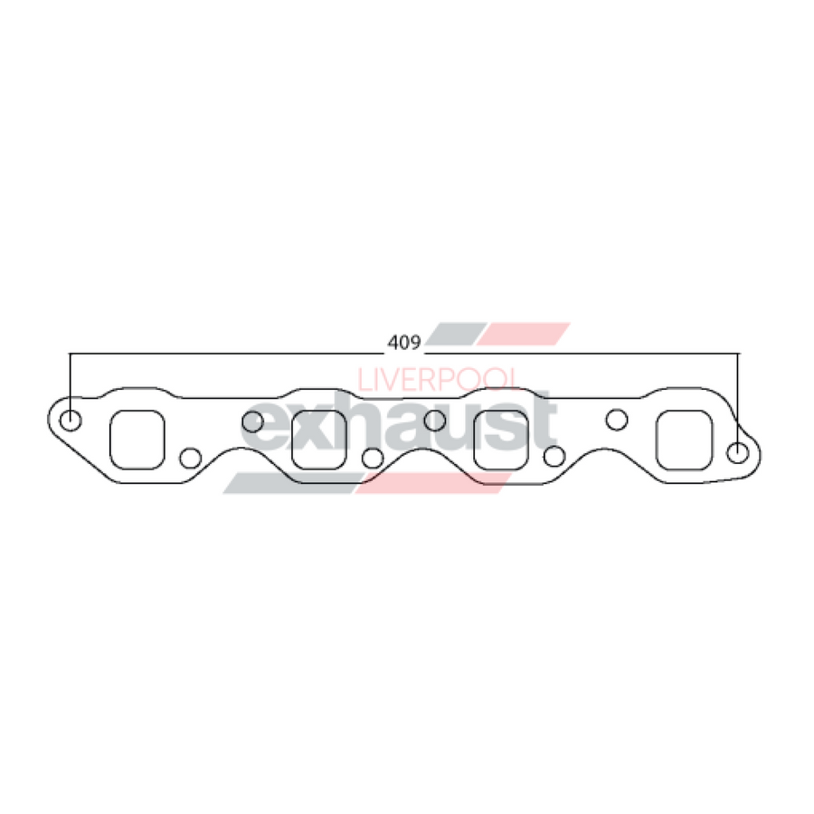 Hurricane - Holden V8 EFI Heads STD Square Port 8 Cyl Head Flange