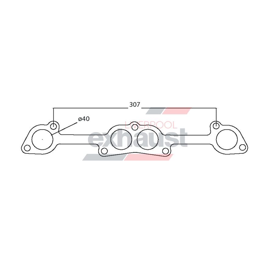 Hurricane - Holden 4ZD1 - 4ZE1 4 Cyl Head Flange