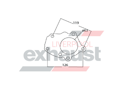 Hurricane - Holden VL Turbo Rear Twin Port Flange