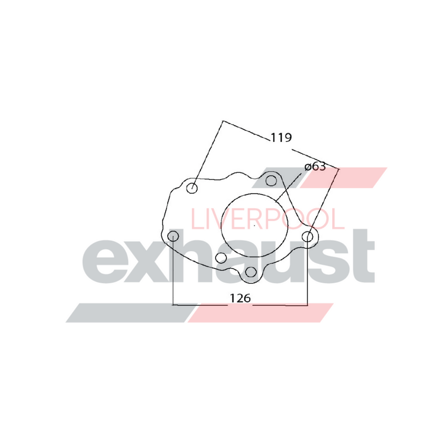 Hurricane - Holden VL Turbo Rear Twin Port Flange