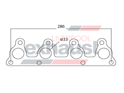 Hurricane - Honda Civic 1100-1300 1973 - 1983 4 Cyl Head Flange