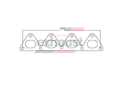 Hurricane - Honda D Series 4 Cyl Head Flange