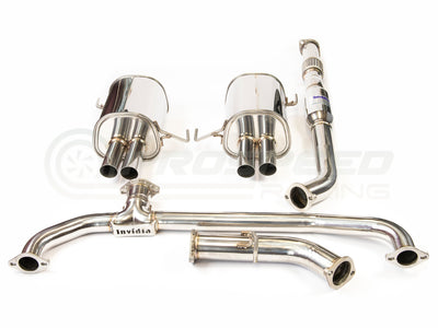 Invidia - Q300 Cat Back Exhaust w/SS Straight Cut Tips - Subaru Liberty GT BL 04-09