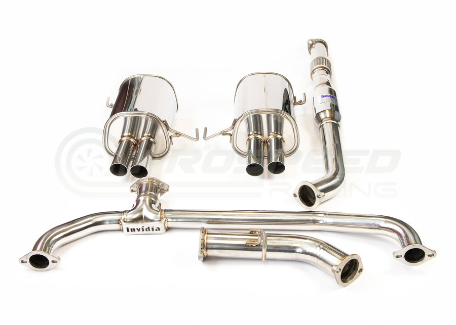 Invidia - Q300 Cat Back Exhaust w/SS Straight Cut Tips - Subaru Liberty GT BL 04-09