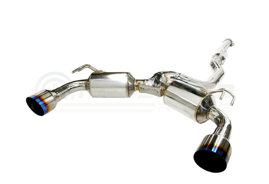 Invidia - Dual N1 Cat Back Exhaust w/Ti Straight Cut Tips - Mitsubishi Evo X CZ4A