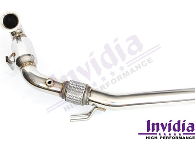 Invidia - Down Pipe with High Flow Cat - VW Golf GTI Mk7, Mk7.5