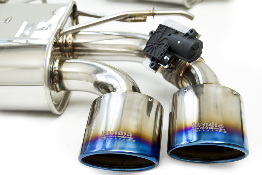 Invidia - Q300 Valved Catback Exhaust w/Oval Ti Rolled Tips - VW Golf R Mk7