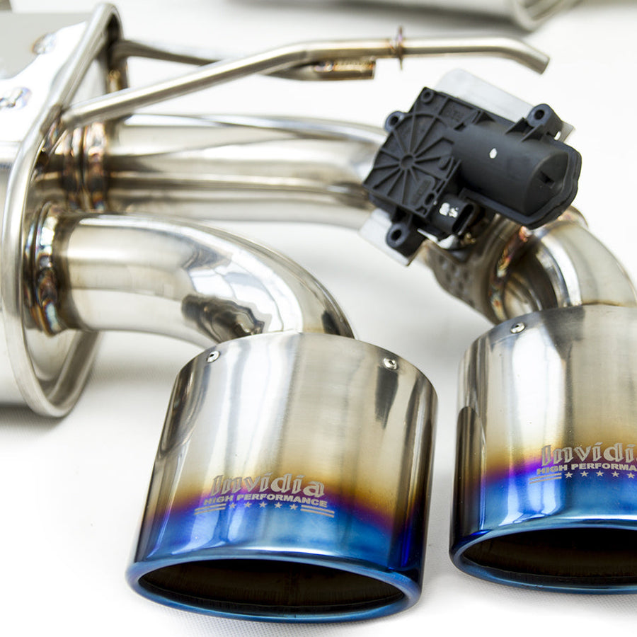 Invidia - Q300 Valved Catback Exhaust w/Oval Ti Rolled Tips - VW Golf R Mk7
