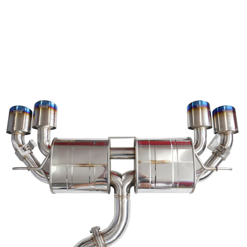 Invidia - R400 Valved Cat Back Exhaust w/Oval Ti Tips - VW Golf R Mk7 ...
