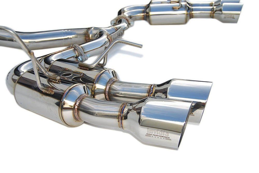 Invidia - R400 Cat Back Exhaust w/SS Straight Cut Tips - Subaru WRX/STI 11-21