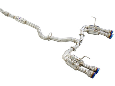 Invidia - R400 Cat Back Exhaust w/Ti Straight Cut Tips - Subaru WRX/STI 11-21