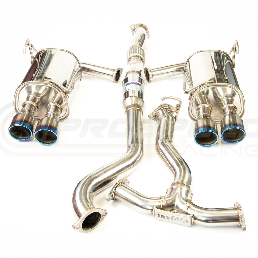 Invidia - Q300 Cat Back Exhaust w/Ti Rolled Tips - Subaru WRX/STI 11-21