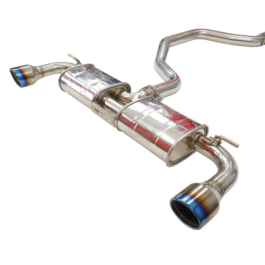 Invidia - R400 Cat Back Exhaust w/Round Ti Tips - VW Golf GTI Mk7.5