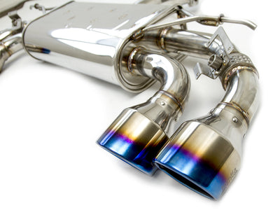Invidia - Q300 Valved Catback Exhaust w/Round Ti Rolled Tips - VW Golf R Mk7.5