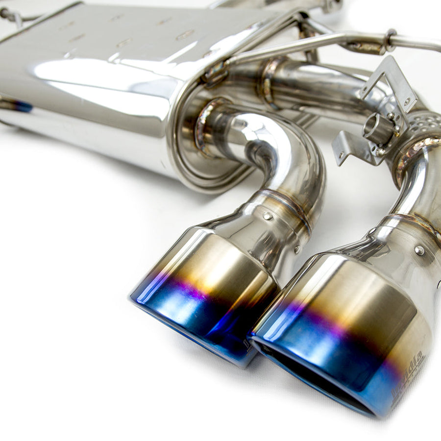 Invidia - Q300 Valved Catback Exhaust w/Round Ti Rolled Tips - VW Golf R Mk7.5