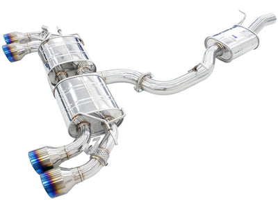 Invidia - R400 Valved Cat Back Exhaust w/Round Ti Tips - VW Golf R Mk7.5