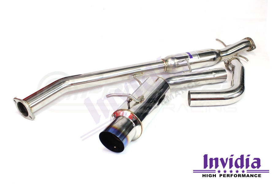 Invidia - N1 Cat Back Exhaust w/Ti Tip - Mitsubishi Evo 4-6 CP9A (Inc TME)