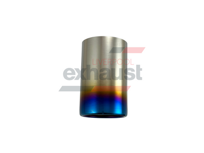 Hurricane - Stainless Steel Straight Cut Rolled In 76mm x 79mm x 125mm Exhaust Tip