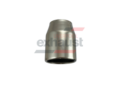 Hurricane - Stainless Steel Straight Cut Rolled In 76mm x 102mm x 128mm Exhaust Tip