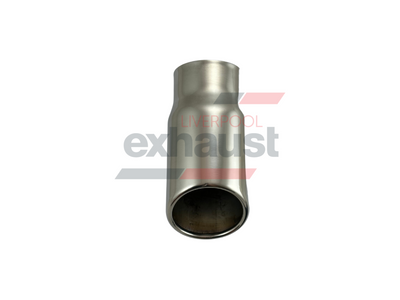 Hurricane - Stainless Steel Angle Cut Rolled In 64mm x 76mm x 153mm Exhaust Tip