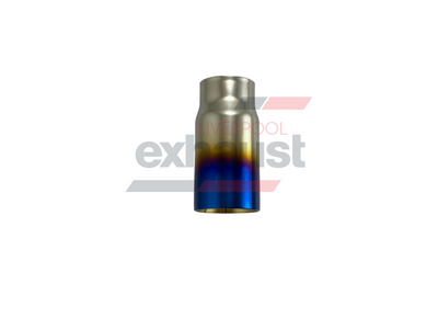 Hurricane - Stainless Steel Straight Cut Doubled Wall 64mm x 76mm x 150mm Exhaust Tip