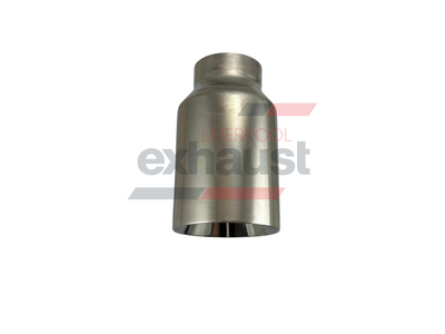 Hurricane - Stainless Steel Straight Cut Doubled Wall 76mm x 114mm x 190mm Exhaust Tip