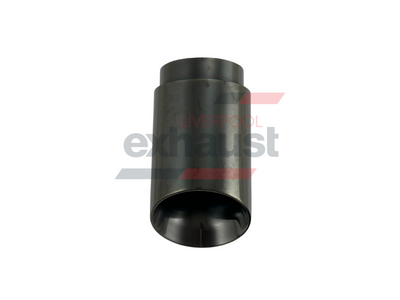 Hurricane - Stainless Steel Angle Cut Doubled Wall 64mm x 76mm x 132mm Exhaust Tip