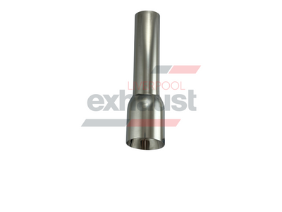 Hurricane - Stainless Steel Angle Cut Doubled Wall 64mm x 89mm x 329mm Exhaust Tip