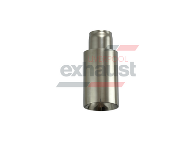 Hurricane - Stainless Steel Angle Cut Doubled Wall 57mm x 89mm x 200mm Exhaust Tip