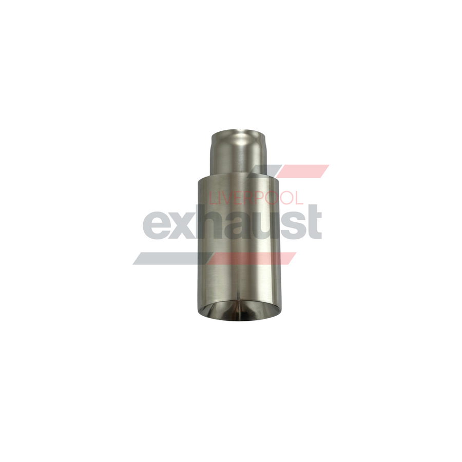 Hurricane - Stainless Steel Angle Cut Doubled Wall 57mm x 89mm x 200mm Exhaust Tip