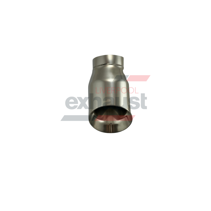 Hurricane - Stainless Steel Angle Cut Doubled Wall 76mm x 100mm x 170mm Exhaust Tip