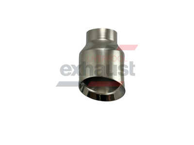 Hurricane - Stainless Steel Angle Cut Doubled Wall 76mm x 114mm x 170mm Exhaust Tip