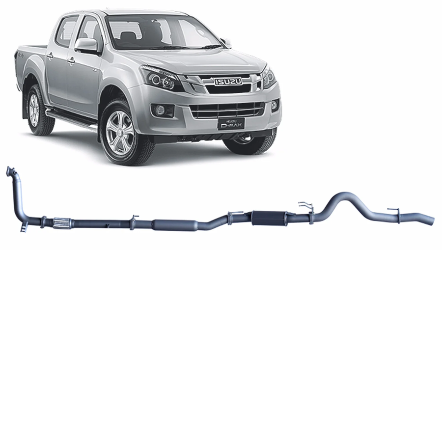 Redback - 4x4 Extreme Duty Exhaust for Isuzu D-MAX (06/2012 - 10/2016)