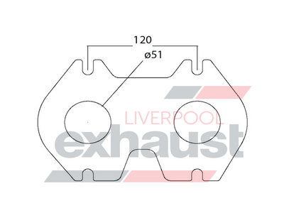 Hurricane - Mazda Rotary 12A 2 Cyl Head Flange