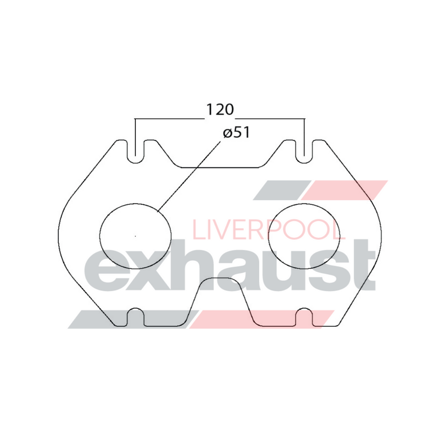 Hurricane - Mazda Rotary 12A 2 Cyl Head Flange