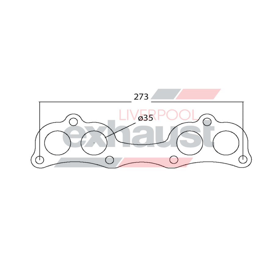 Hurricane - Mazda 1600 1800 2000 Round Port 4 Cyl Gasket