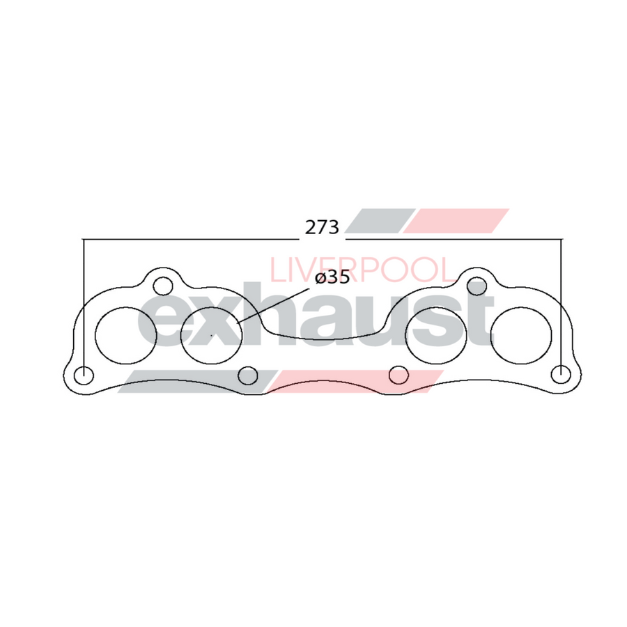 Hurricane - Mazda 1600 1800 2000 Round Port 4 Cyl Gasket