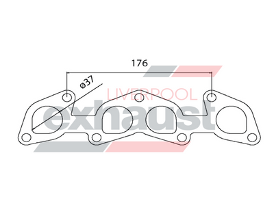 Hurricane - Mazda 323 1.3 - 1.6 86 Onwards B6 4 Cyl Head Flange