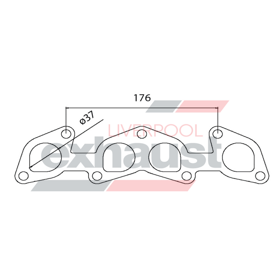 Hurricane - Mazda 323 1.3 - 1.6 86 Onwards B6 4 Cyl Head Flange
