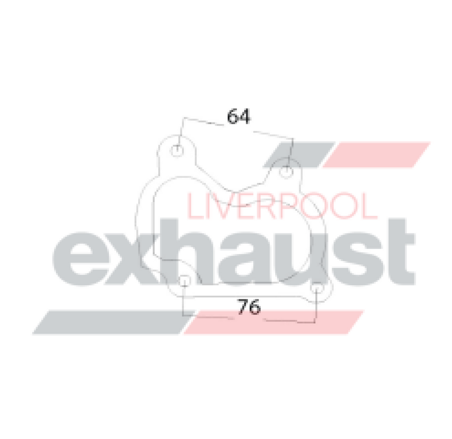 Hurricane - Holden Rodeo 2.8 Rear Turbo Gasket