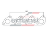 Hurricane - Mitsubishi Chrysler Galant Round Port 4 Cyl Head Flange