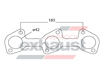 Hurricane - Mitsubishi 6G72 SOHC 6 Cyl Head Flange